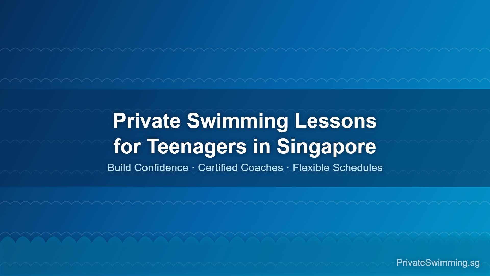 swimming lessons for teenagers Singapore